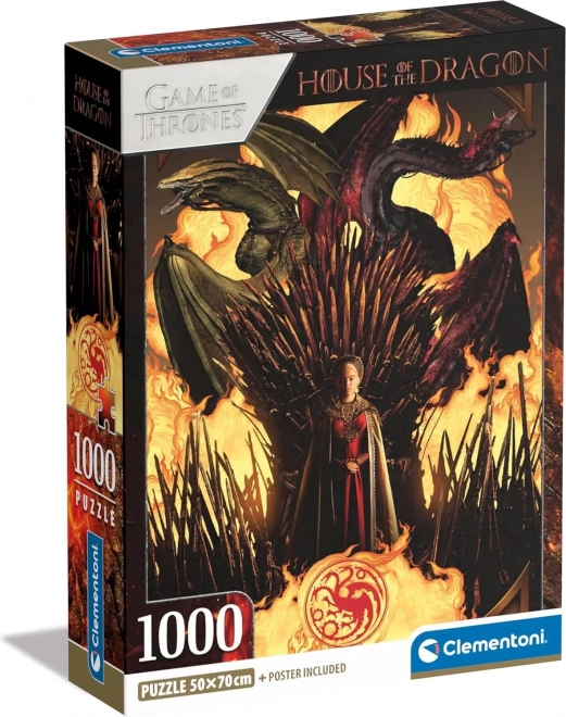 Puzzle Clementoni Rodul Dragonului: Rhaenyra Targaryen 1000 piese