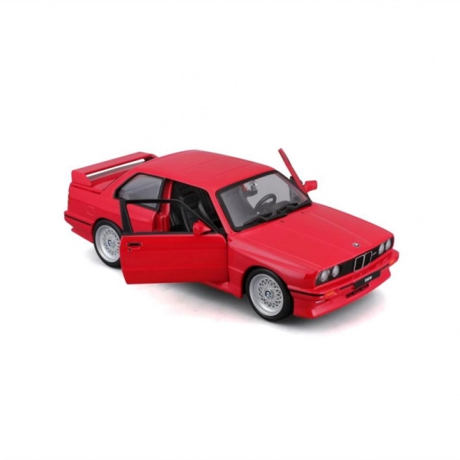 Mașină metalică BMW M3 Seria 3 1988 roșie