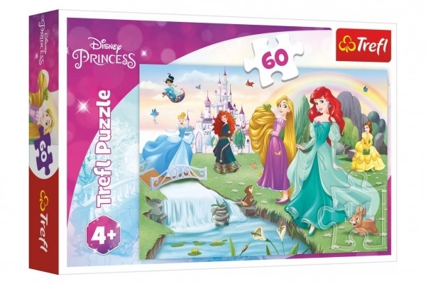 Puzzel Trefl întâlnește prințesele Disney 60 piese