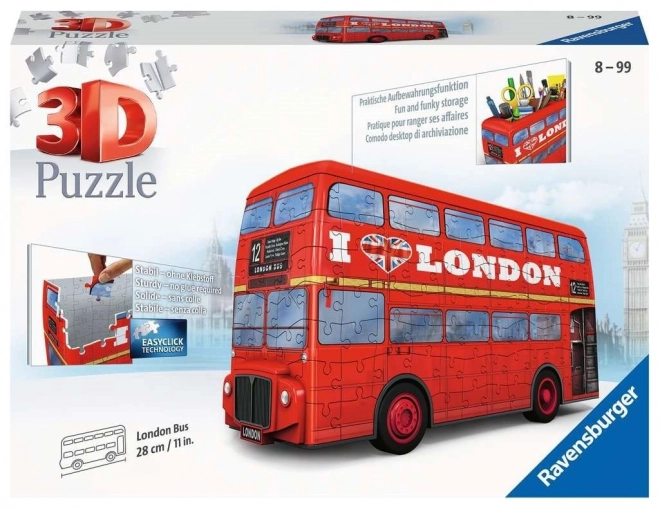 Puzzle 3D Autobuz Londonez Dublu RAVENSBURGER