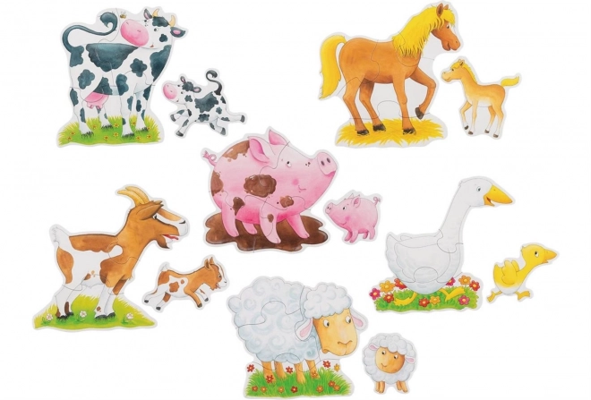 Puzzle GOKI cu animale domestice 6 în 1