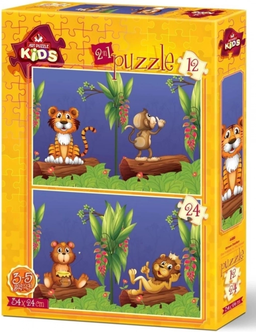 Puzzle Prieteni în natură