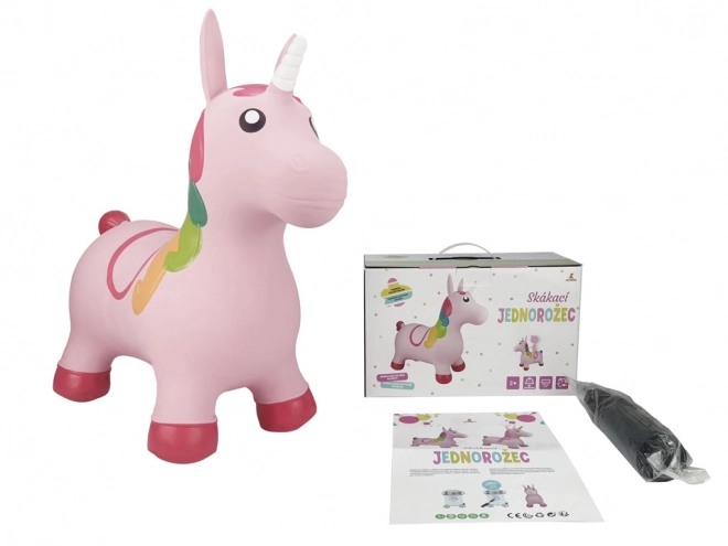 Unicorn de sărit roz