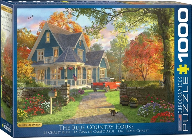 Puzzle Casa Albastră de la Țară EUROGRAPHICS 1000 de piese