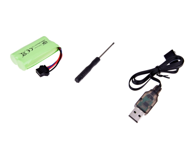 Acumulator reîncărcabil 7,4 V și cablu USB în pachet