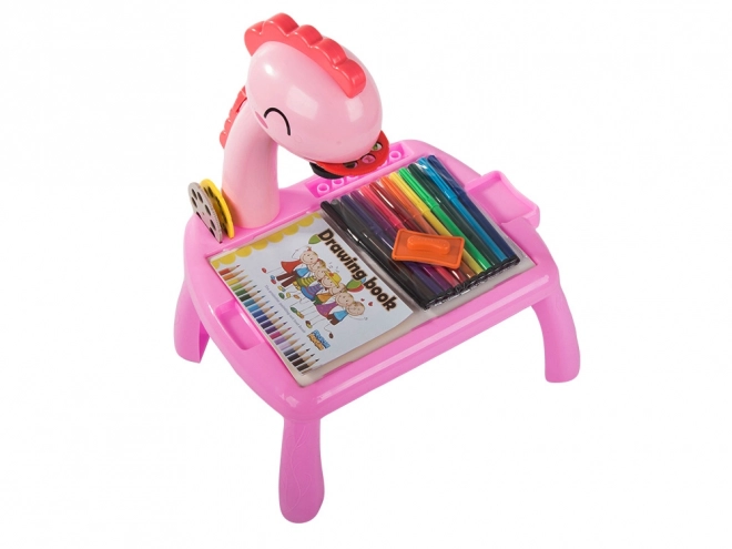 Masă de desen cu proiector pentru copii