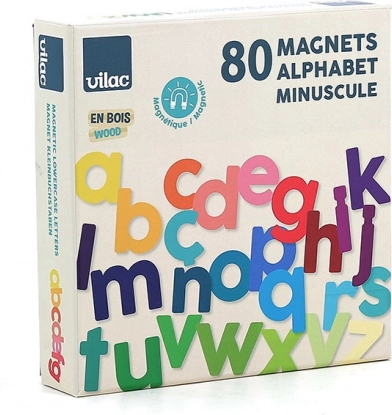 Vilac Abecedar Magnetic din Lemn Litere Mici