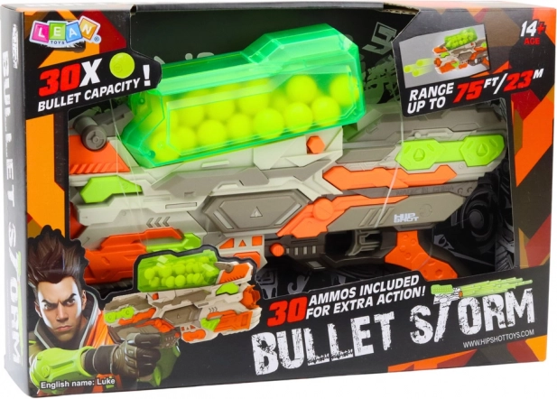 Pistol cu bile de spumă Bullet Storm