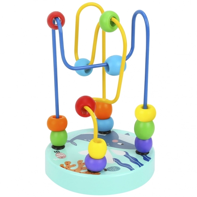 Jucărie lemnoasă motrică labirint Tooky Toy