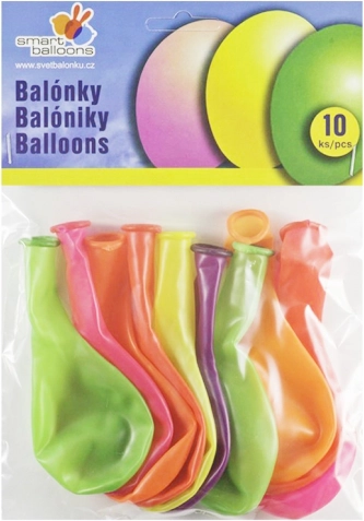 Baloane neon gonflabile 26 cm - 10 bucăți