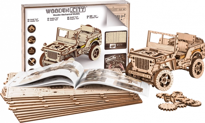 Puzzle 3D mașină de teren WOODEN CITY