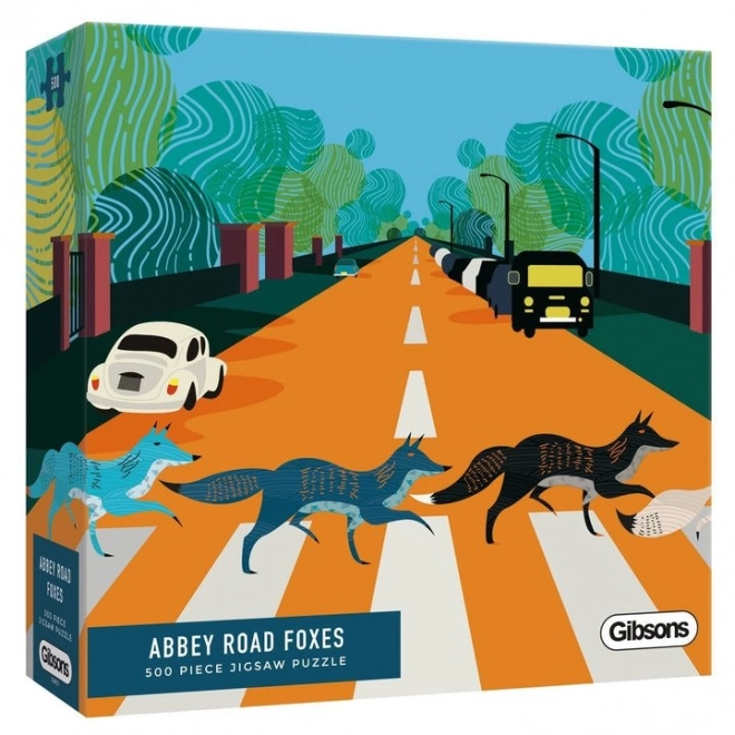 Puzzle Foxes Abbey Road 500 piese