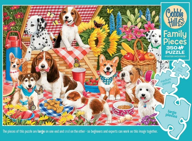 Puzzle de familie Cobble Hill - Petrecere la picnic 350 piese