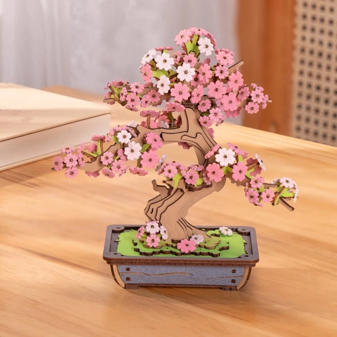 Robotime puzzle 3D din lemn bonsai sakura