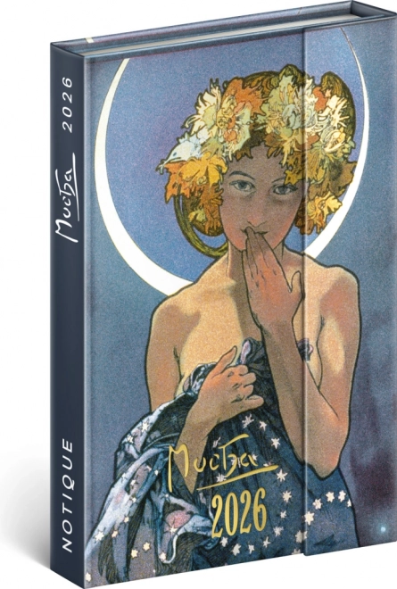Agenda săptămânală magnetică Alfons Mucha 2026