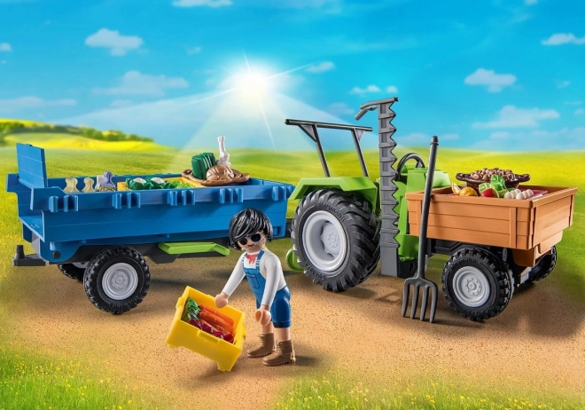 Tractor cu remorcă Playmobil Country