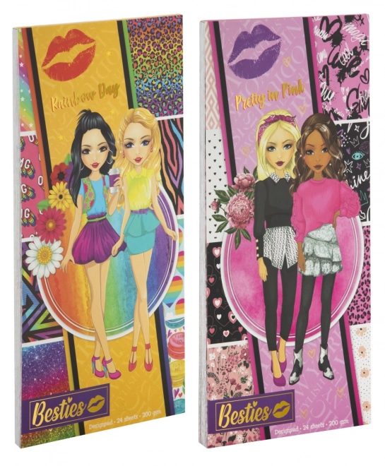 Hârtie decorativă colorată 30x15 cm 24 coli