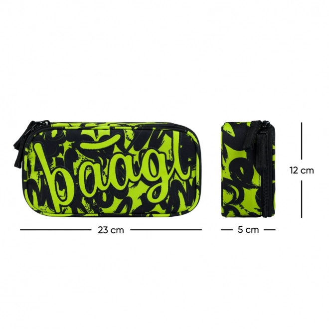 BAAGL 3 SET Core Lime: rucsac, penar, saculet