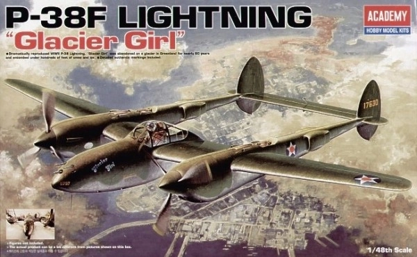 Model de asamblat avion P-38F Lightning