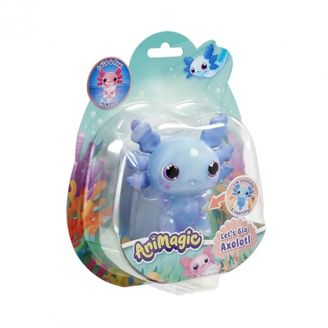 Zabawka interactivă Animagic Axolotl albastru