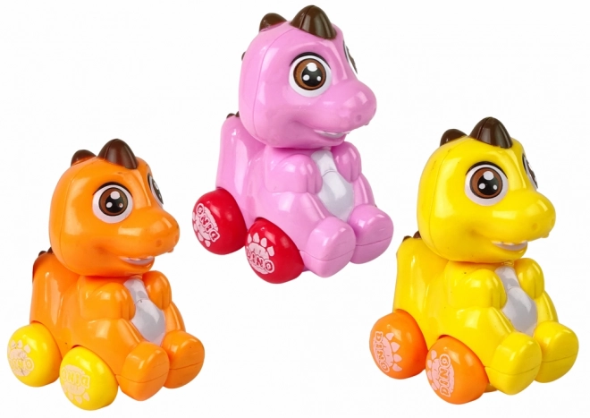 Dinozaur colorat cu cheiță în ou