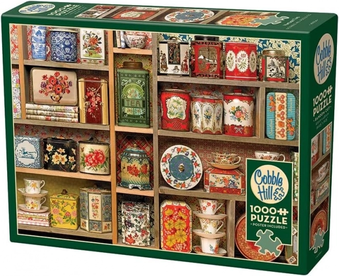 Puzzle Cobble Hill cutii de ceai vintage 1000 de piese