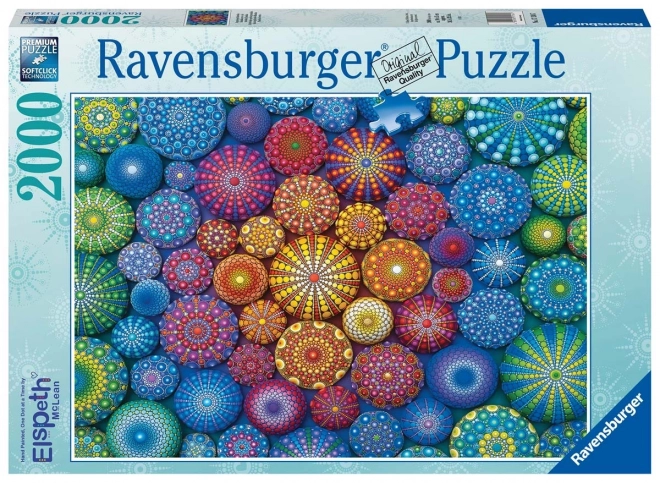 Puzzle Mandale Curcubeu Radiant de la Ravensburger 2000 piese