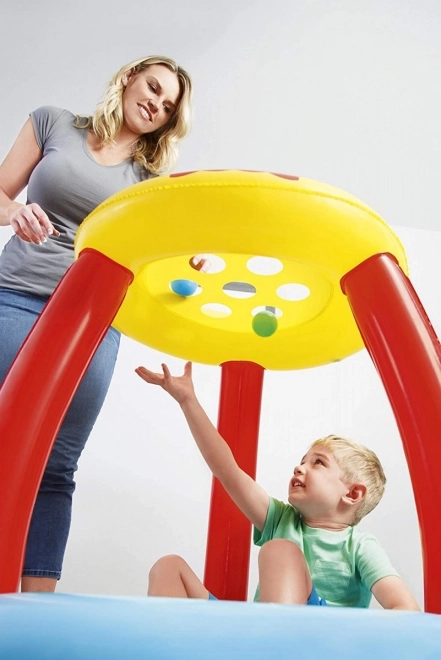 Fisher Price leagăn cu acoperiș și mingi Prietenii Animalelor 89 x 89 x 84 cm
