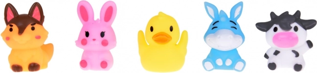 Mănuși deget din cauciuc Animale de fermă - set de 5 figurine