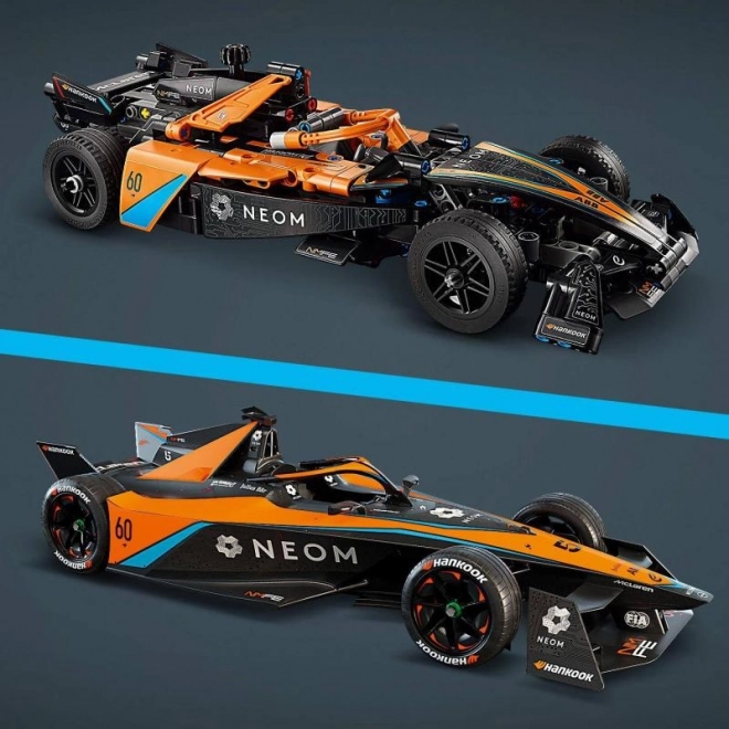 Neom McLaren Formula E mașina de curse Lego Technic