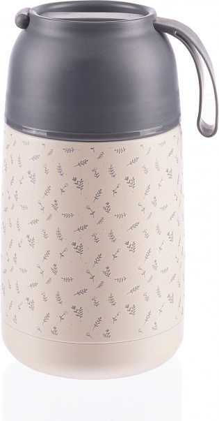 Termos pentru mâncare cu mâner din silicon 620 ml, Flowers