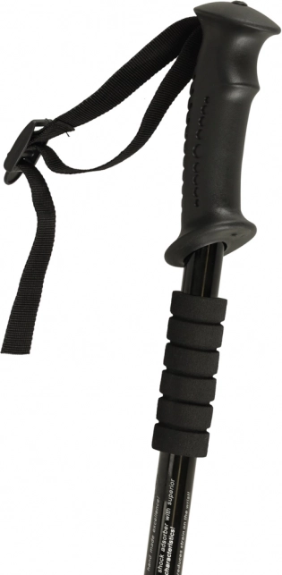 Bastoane trekking pliabile Nordic Walking, negre, 2 buc