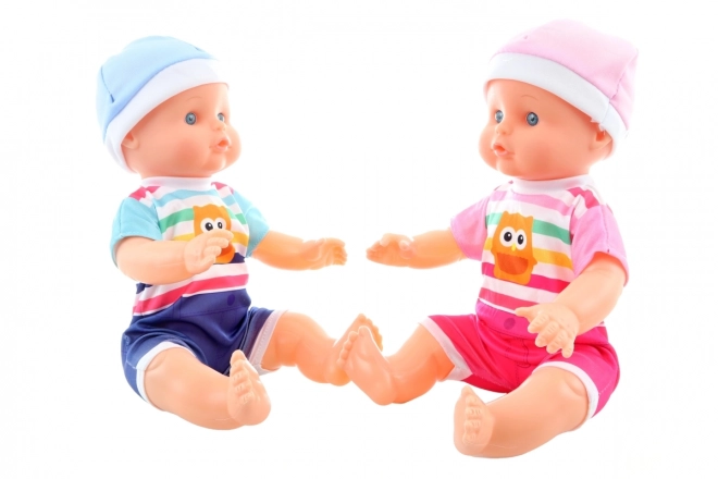 Bebeluș jucărie care face pipi cu accesorii
