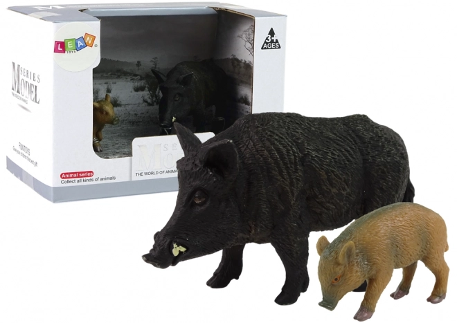 Set de Două Figurine Mistret și Pui - Animale de Pădure