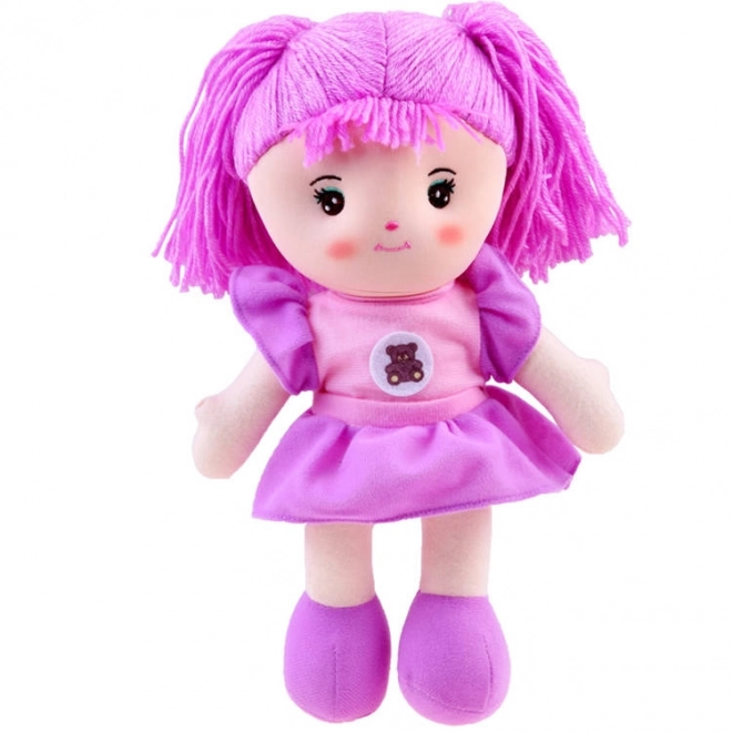 Păpușă material textil Zuzia în rochie mentă – Violet