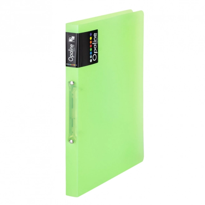 Classeur din PP A4 cu 2 Inele Opaline Verde