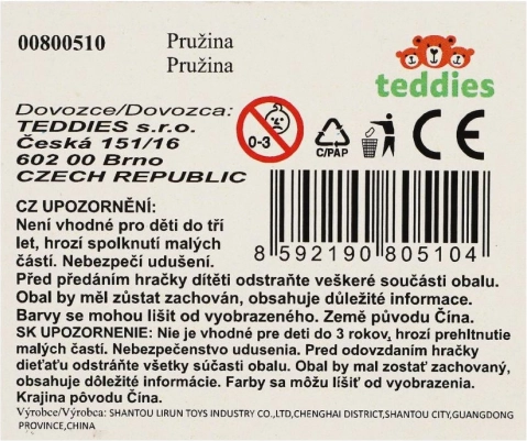 Spirală plastică curcubeu jucărie