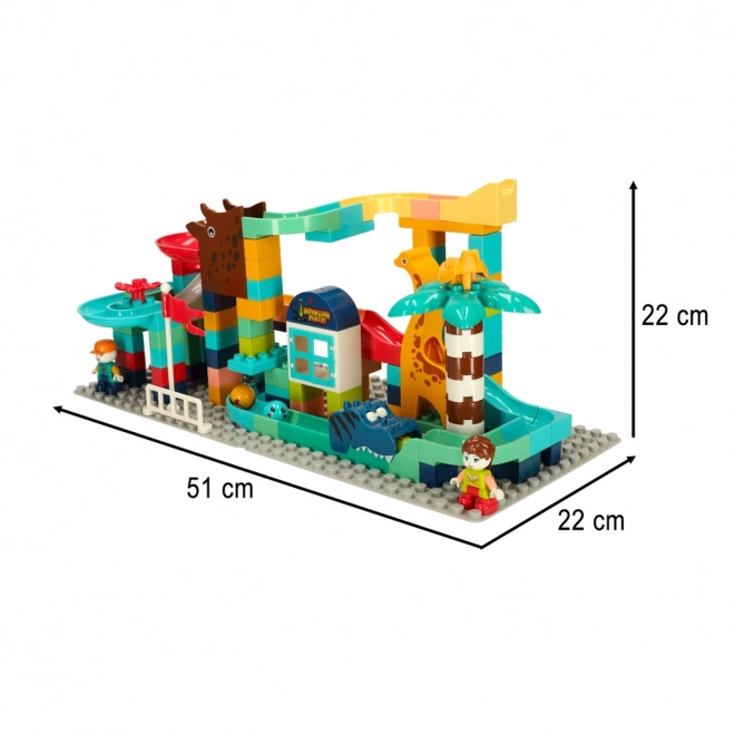 Set construcții traseu biluțe 147 piese Bibi-inn