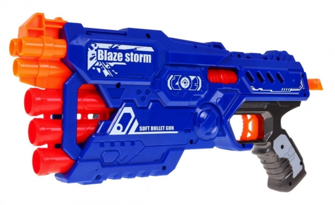 Pistol copii 8+ Blaze Storm cu 10 proiectile din spumă și mecanism manual