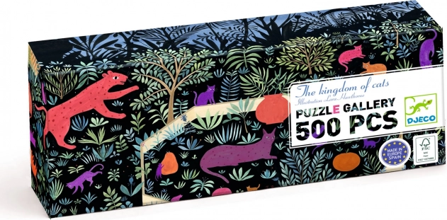 Djeco Puzzle Regatul Pisicilor 500 bucăți