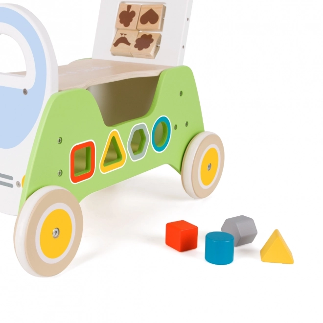 Jeep clasic din lemn Montessori 2-in-1