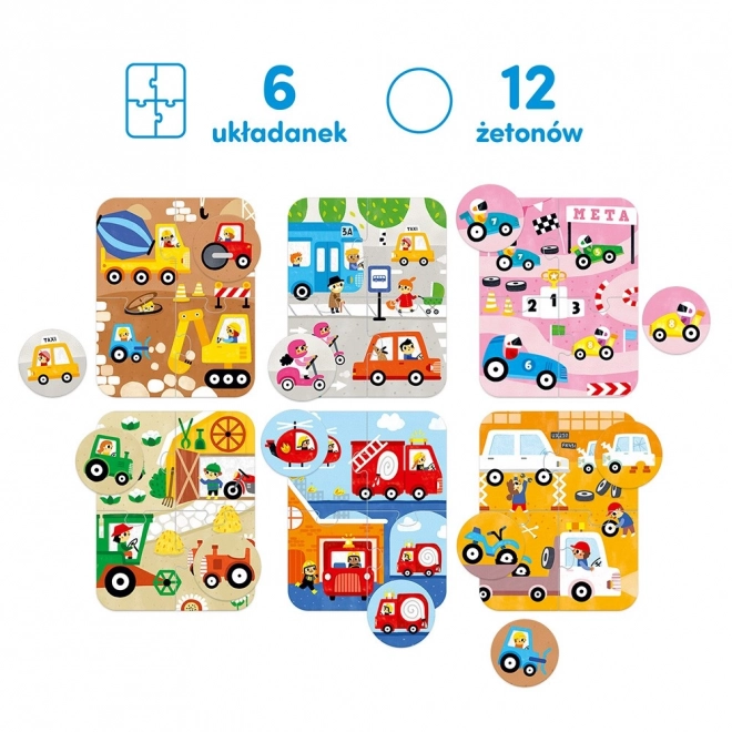 Puzzle Mașini Mici și Mari