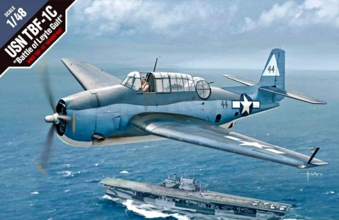 Model avion de luptă USN TBF-1C Bătălia de la Golful Leyte 1/48