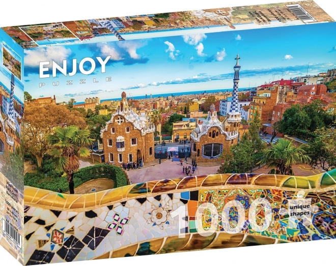 Puzzle Vedere din parc Güell, Barcelona 1000 piese