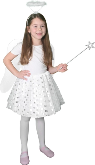 Costum pentru copii Înger cu fustă tutu
