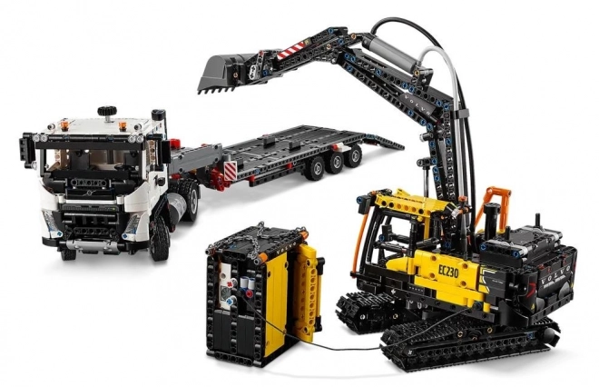 Camion Volvo cu excavator electric EC230 LEGO Technic