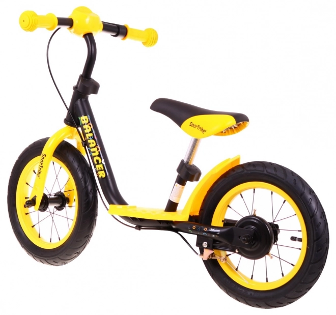 Bicicletă fără pedale SporTrike Balancer pentru copii Galben