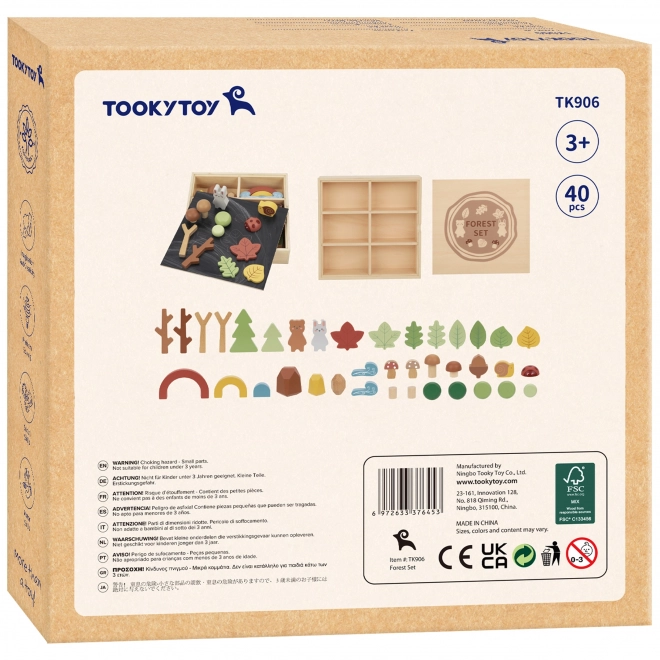 Set pădure din lemn copii Tooky Toy