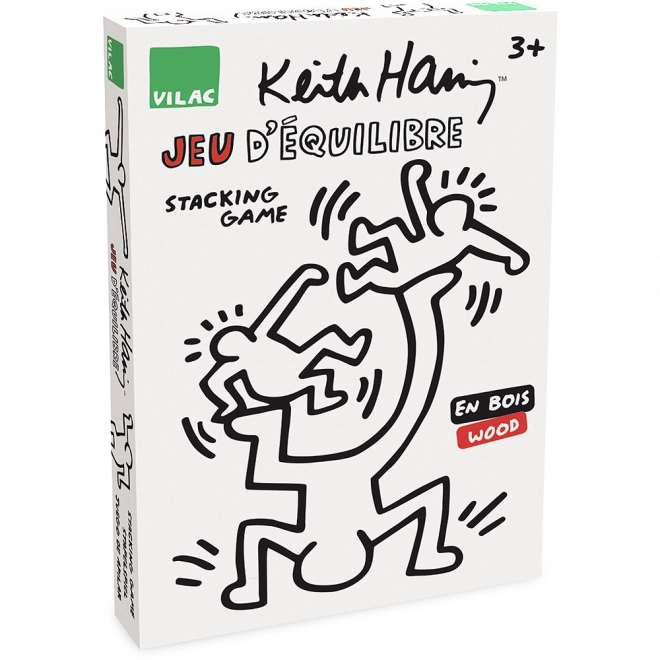 joc de echilibru din lemn Vilac cu design Keith Haring