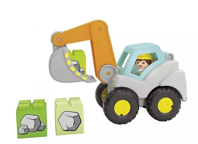Set cu figurina Junior Excavator